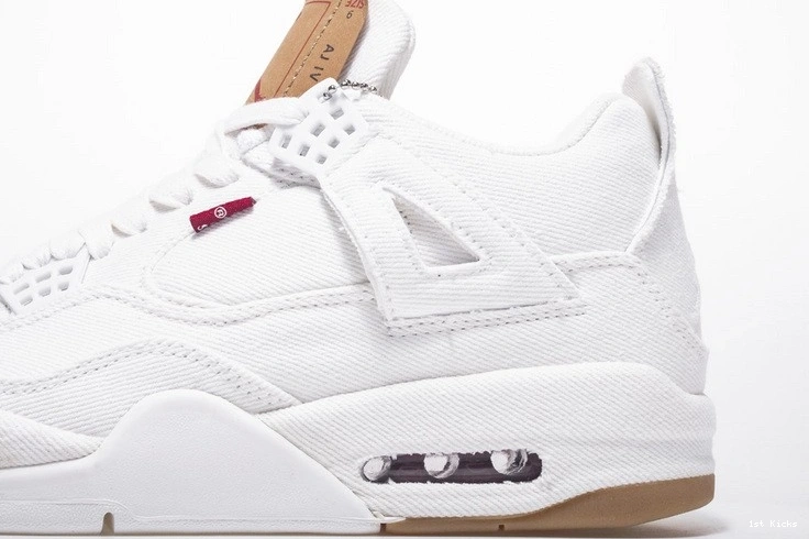 AO2571-100 Levi's White Jordan Denim Air 4 1127